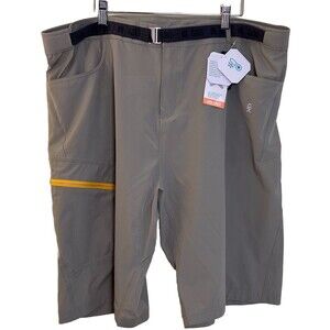 Little Donkey Andy Shorts Mens XXL Khaki Cargo Belted Quick Dry Lightweight